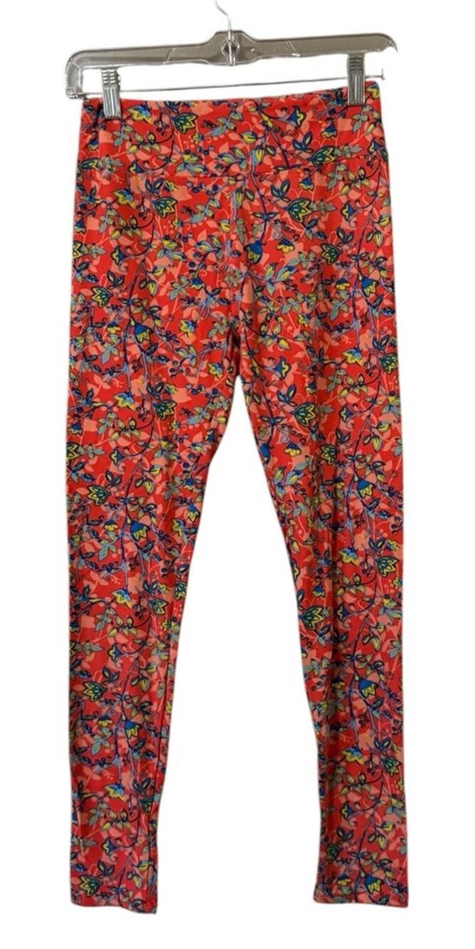 LulaRoe Women Size OS Cottagecore Floral Leggings Stretch Soft Teacher Country